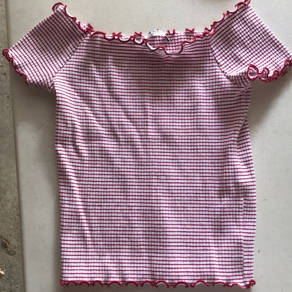 Zara off the shoulder shirt